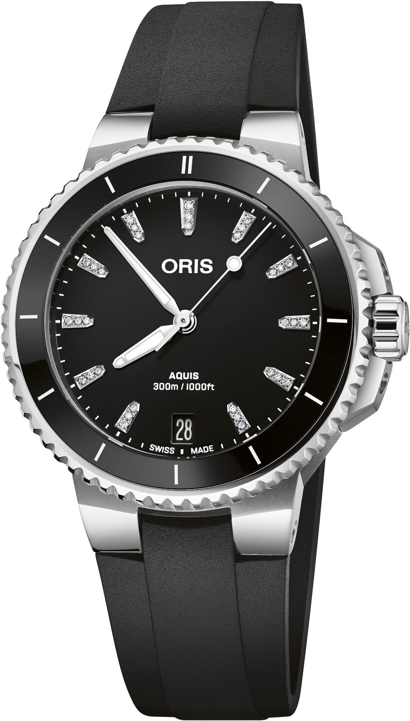 ORIS  Женские швейцарские часы, автоматический механизм, сталь, 36,5 мм